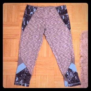 Grey and blue fun leggings